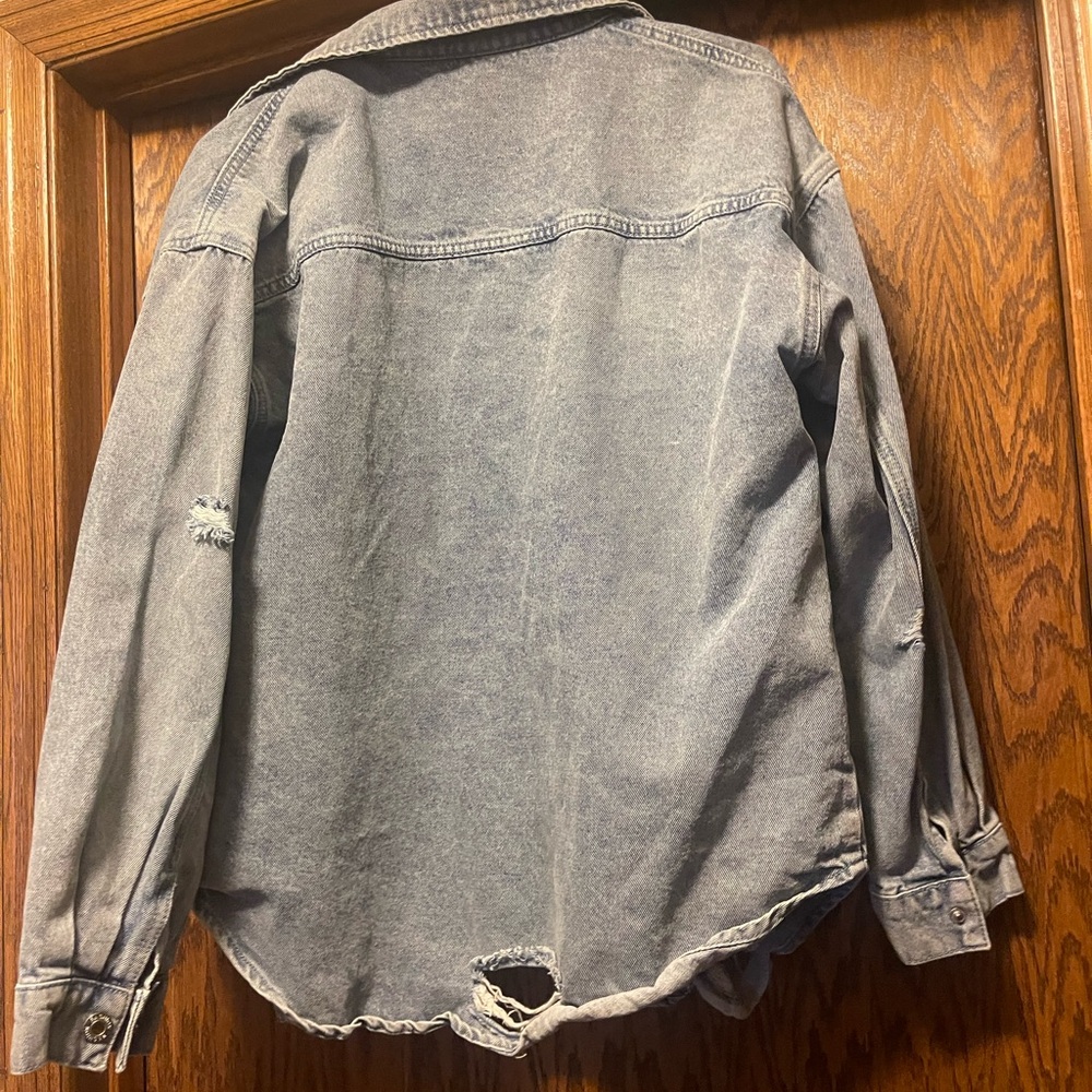 Distressed Denim Jacket - Picture 2 of 2